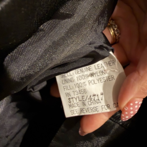 Comint Black 100% Leather Men's Jacket - Picture 7 of 8